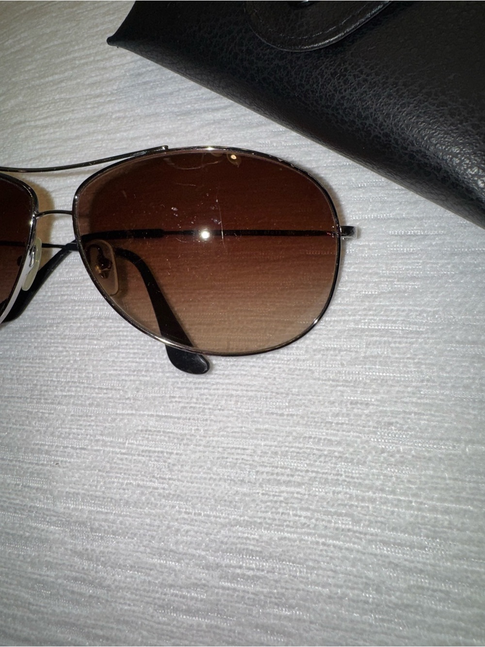 Ray-Ban Aviator Sunglasses Brown Gradient Lens • Classic w/ Case - Picture 3 of 7